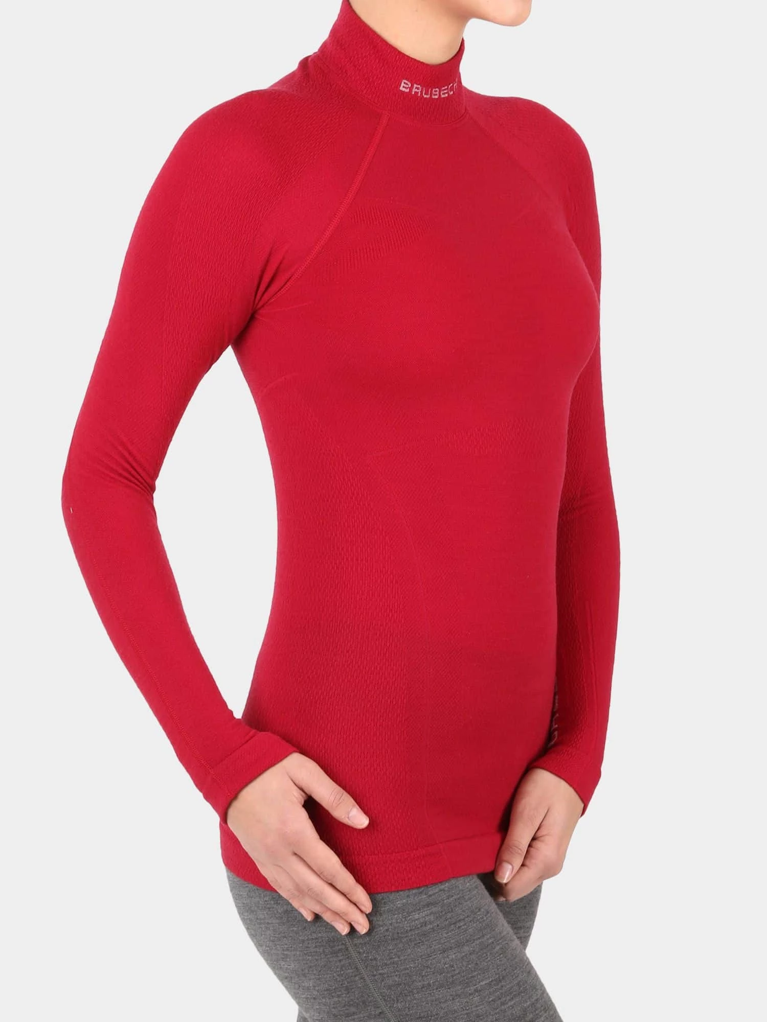 EXTREME WOOL Női merinó gyapjú aláöltözet felső - Málna - Image 4