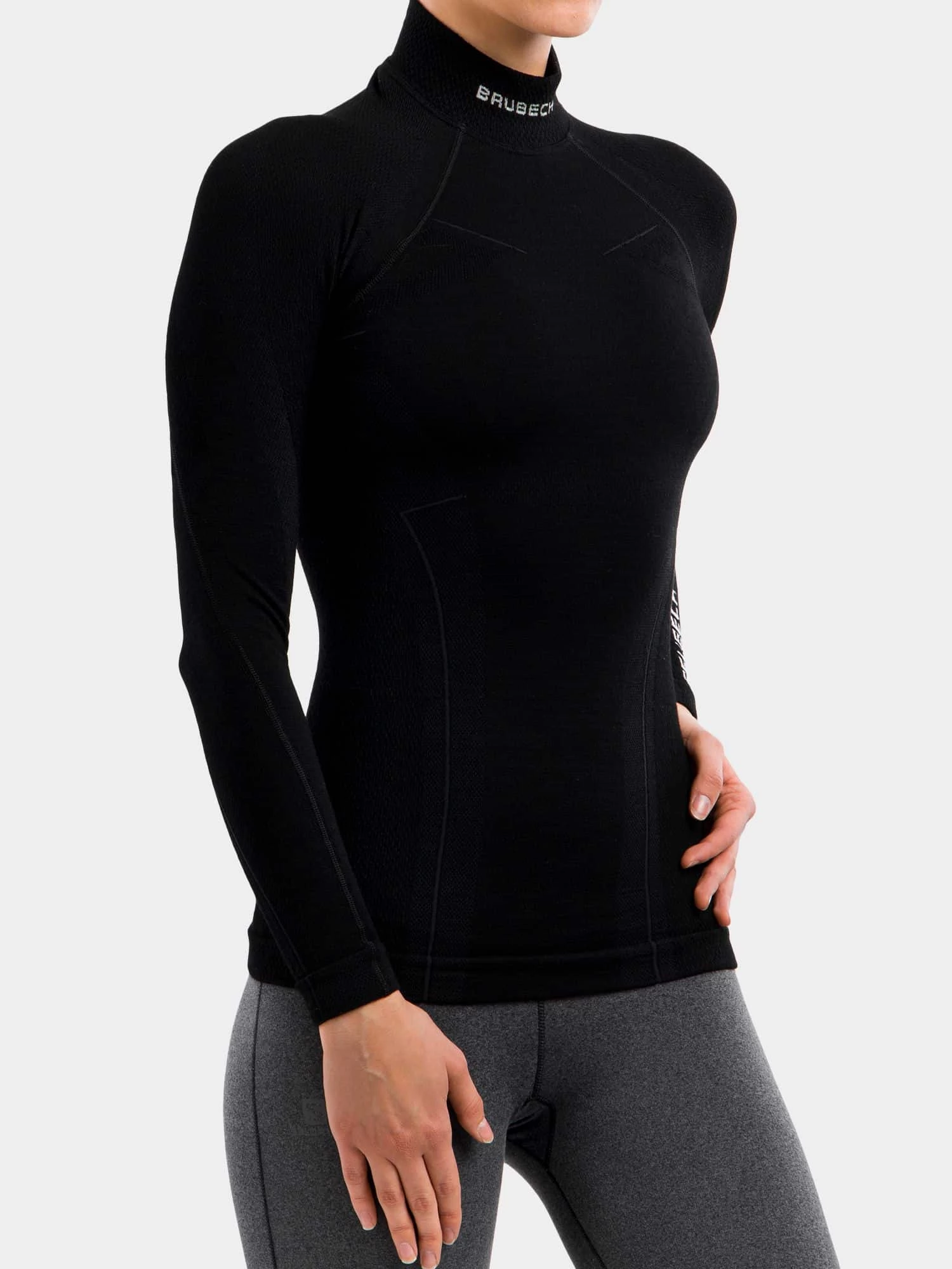 EXTREME WOOL Női merinó gyapjú aláöltözet felső - Fekete - Image 4