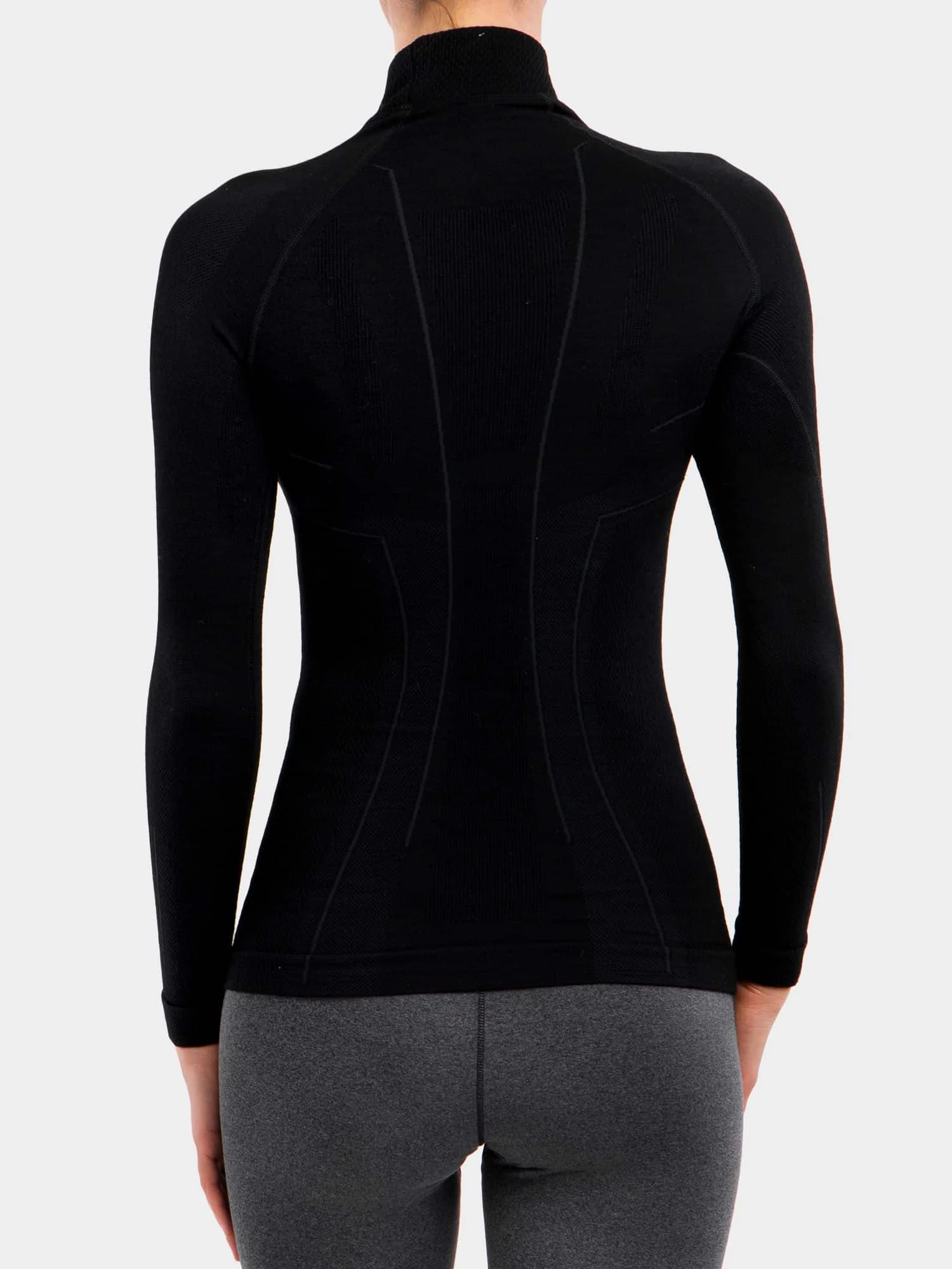 EXTREME WOOL Női merinó gyapjú aláöltözet felső - Fekete - Image 7