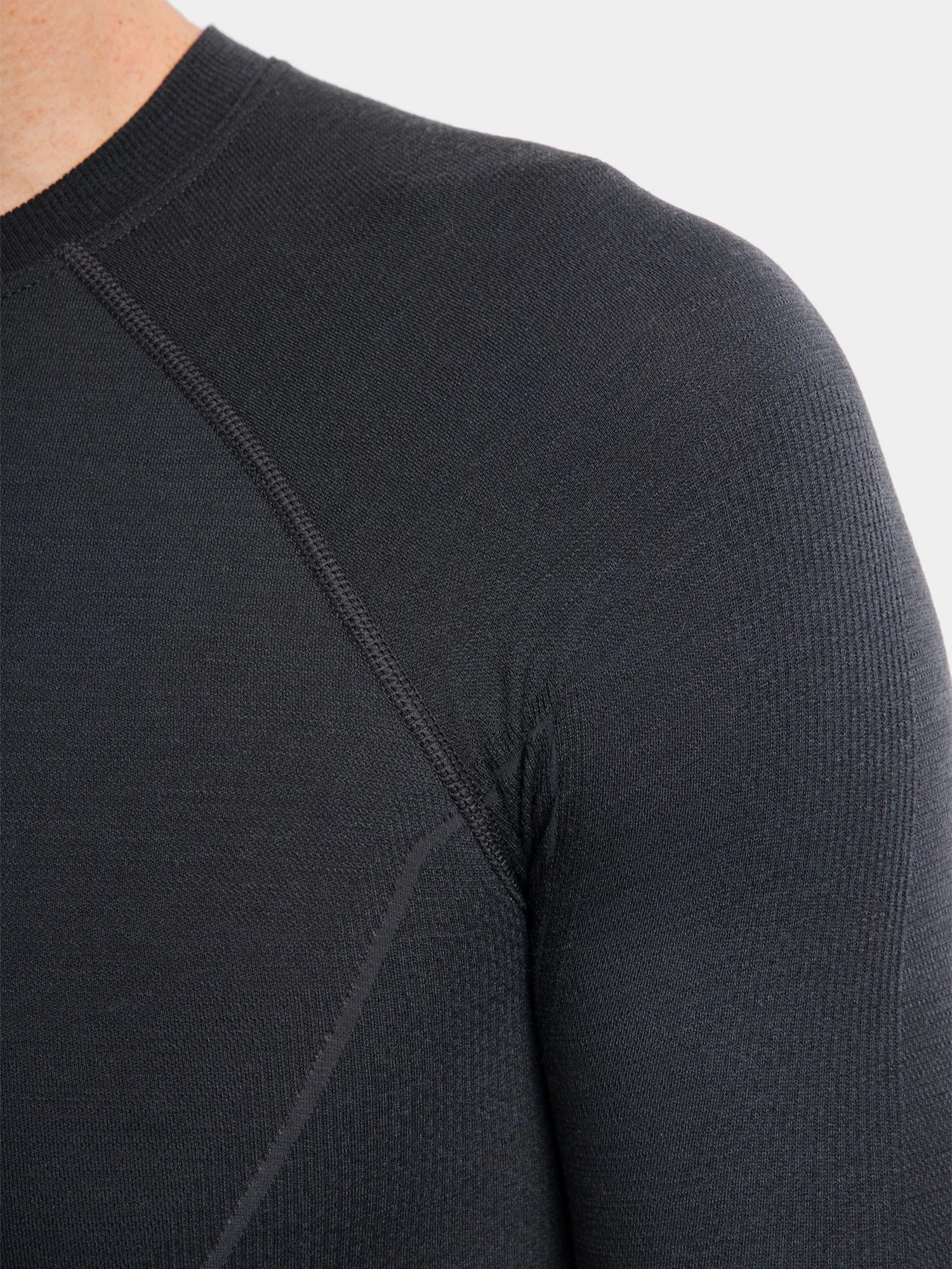 ACTIVE WOOL Férfi merinó gyapjú hosszú ujjú felső - Grafit - Image 5