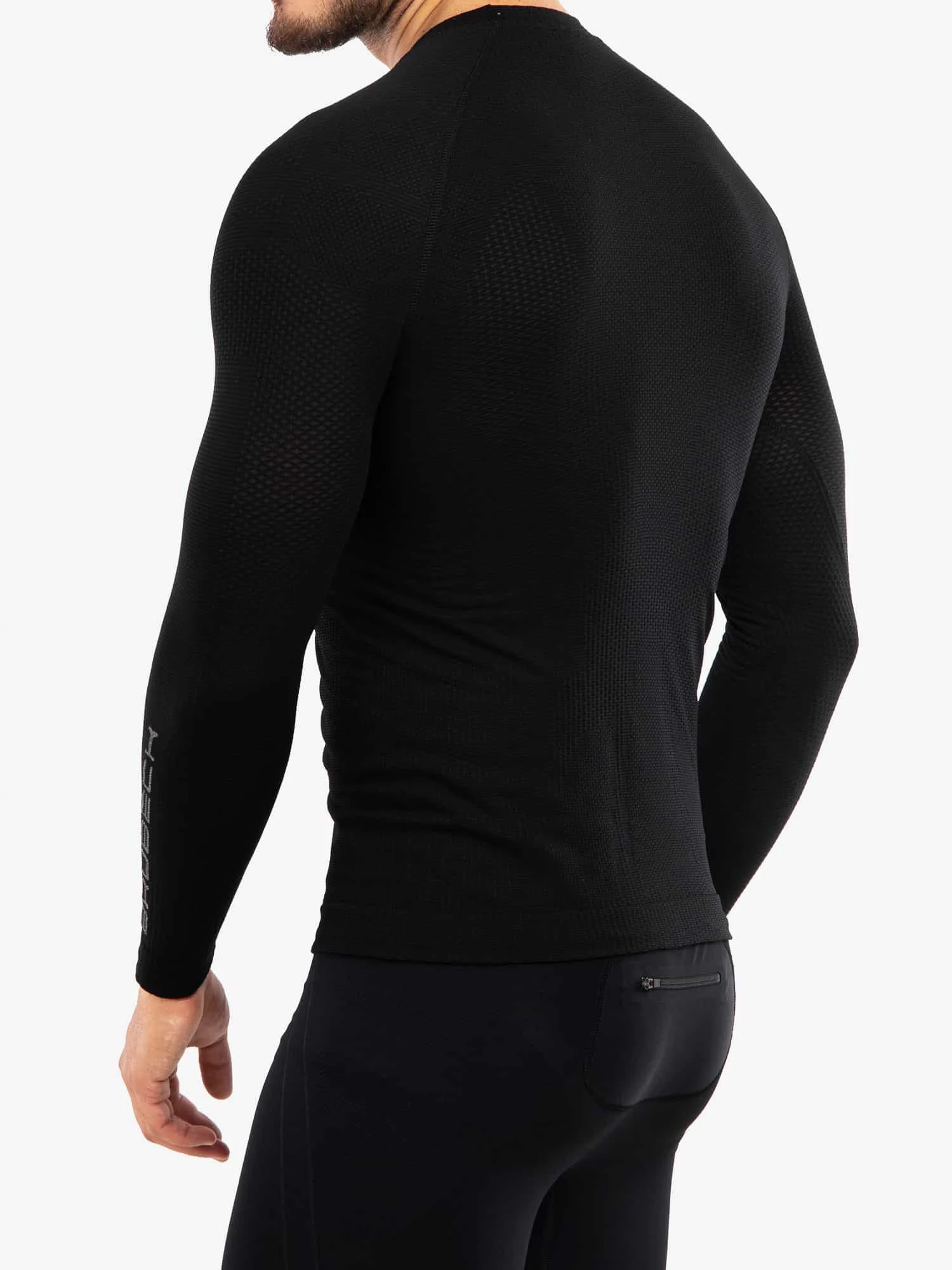 3D PRO Férfi hosszú ujjú sportfelső - Fekete - Image 8