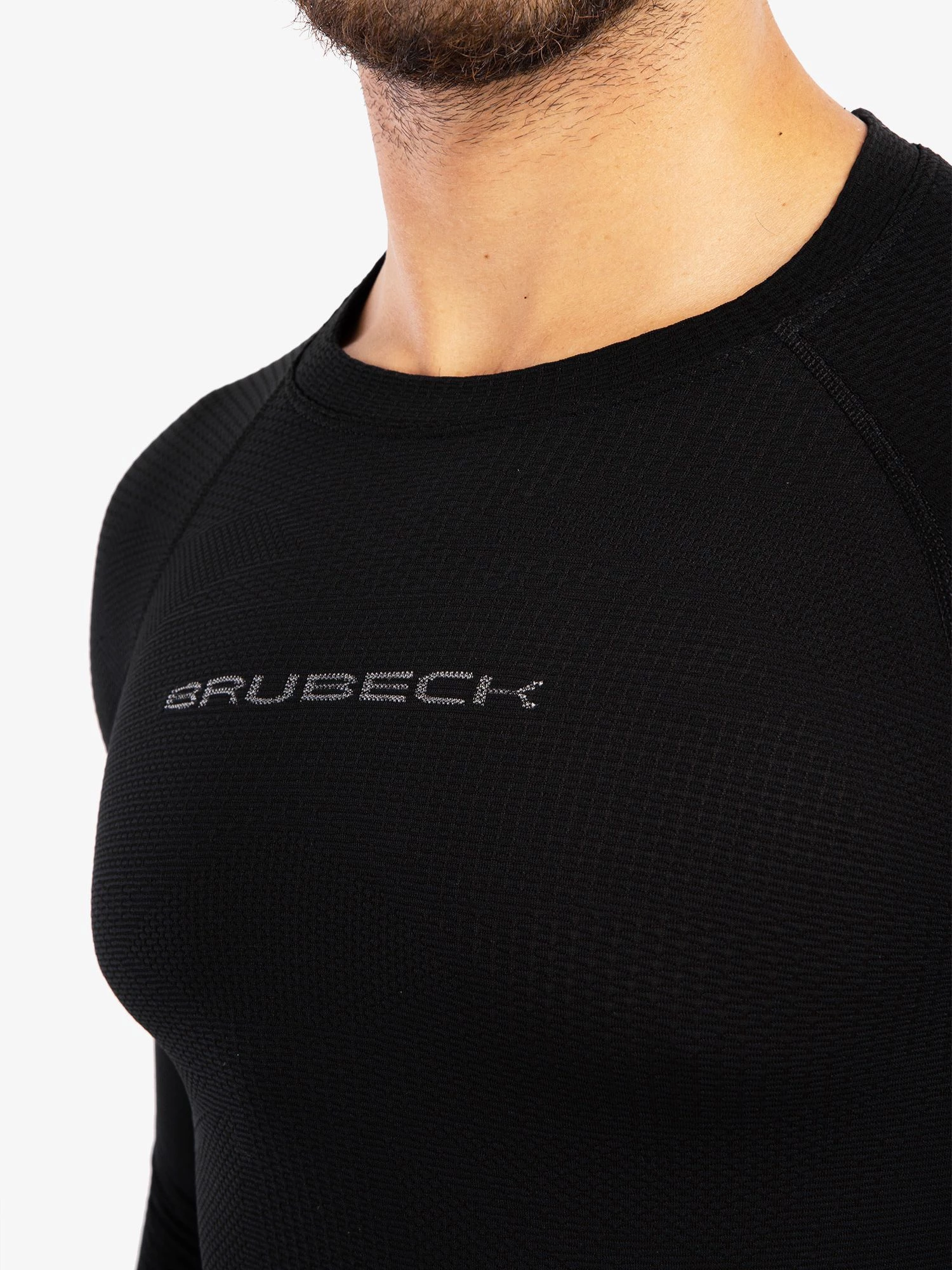 3D PRO Férfi hosszú ujjú sportfelső - Fekete - Image 7