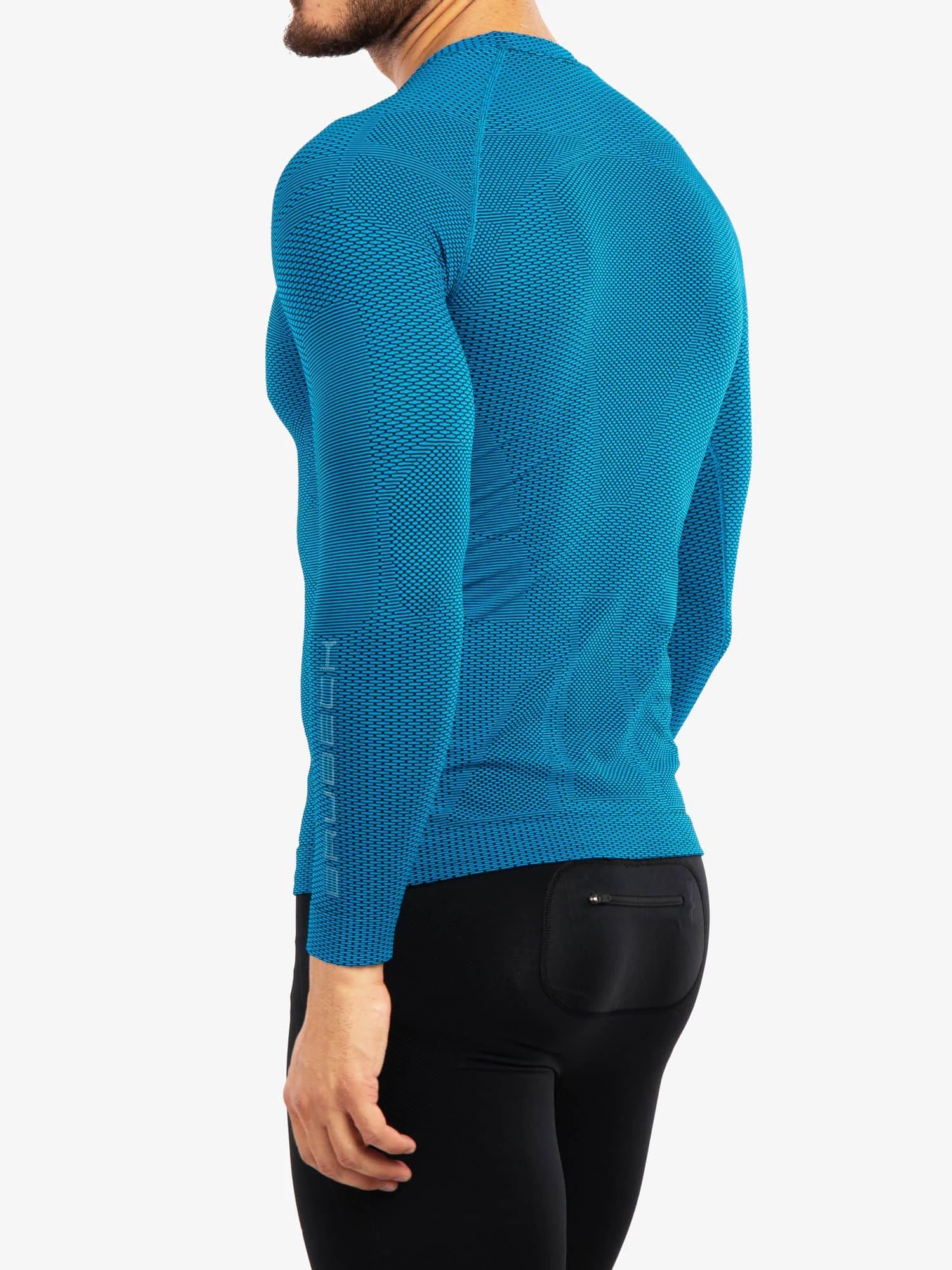 3D PRO Férfi hosszú ujjú sportfelső - Kék - Image 5