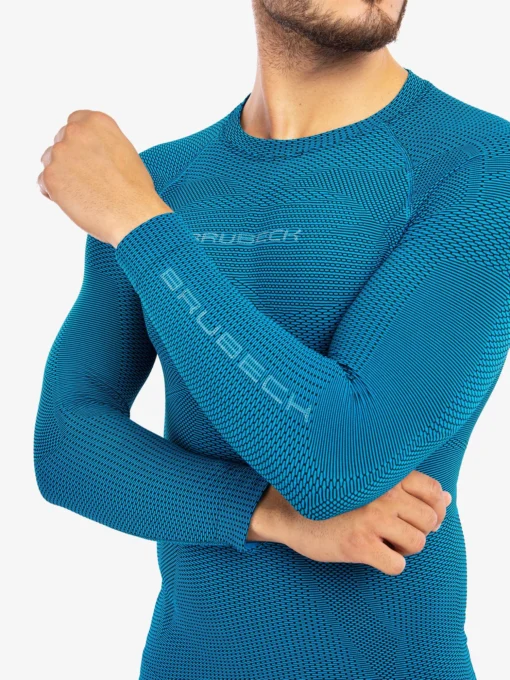 3D PRO Férfi hosszú ujjú sportfelső - Kék - Image 7