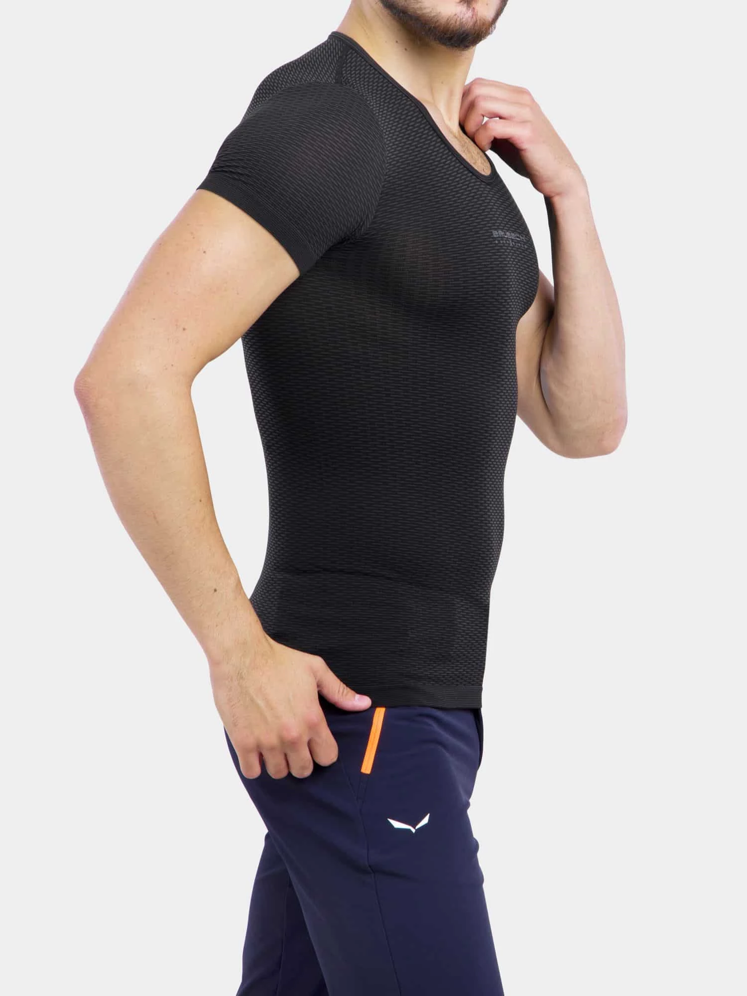 3D TECH Base Layer Uniszex rövid ujjú aláöltözet - Grafit - Image 6