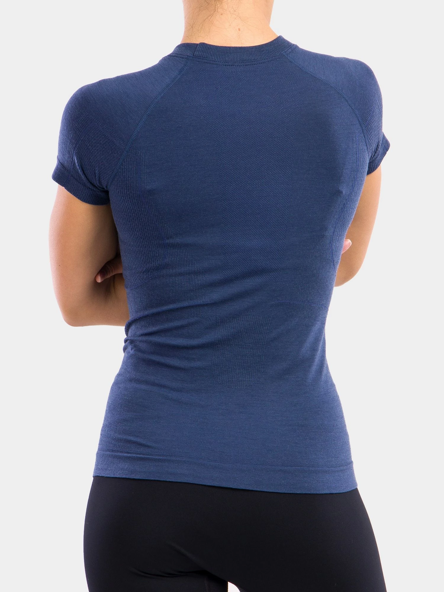 ACTIVE WOOL Női merinó gyapjú rövid ujjú felső - Kék - Image 8