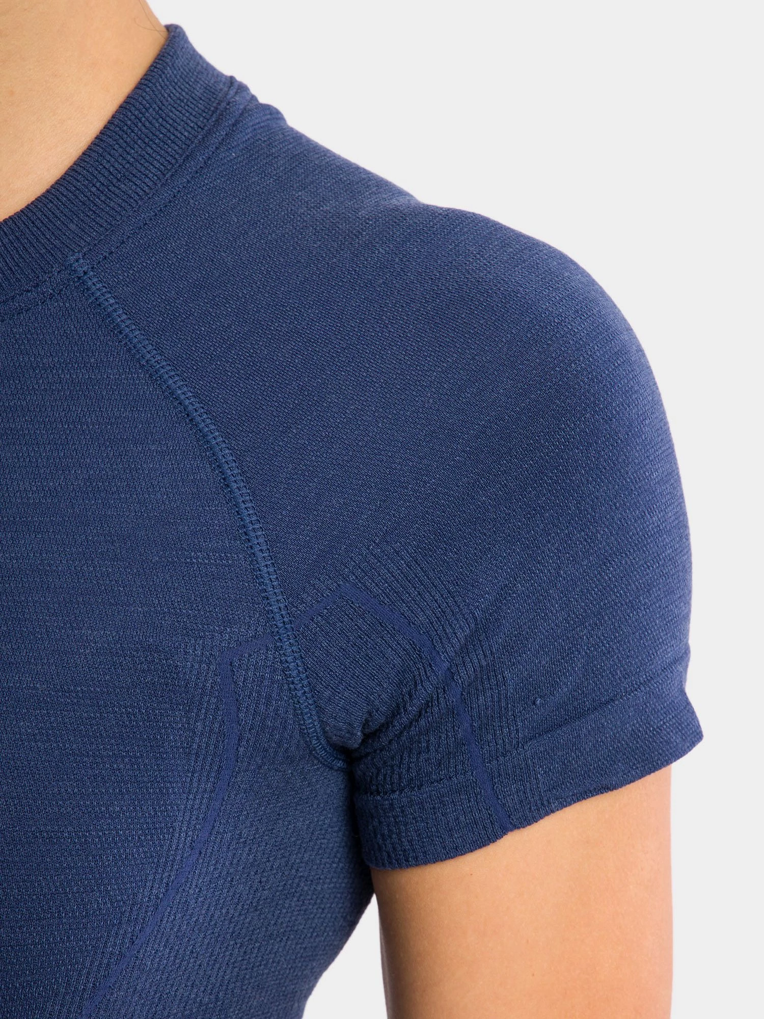ACTIVE WOOL Női merinó gyapjú rövid ujjú felső - Kék - Image 5
