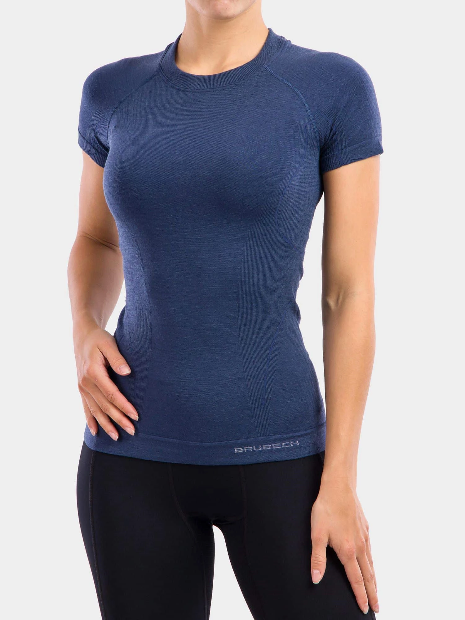 ACTIVE WOOL Női merinó gyapjú rövid ujjú felső - Kék - Image 6