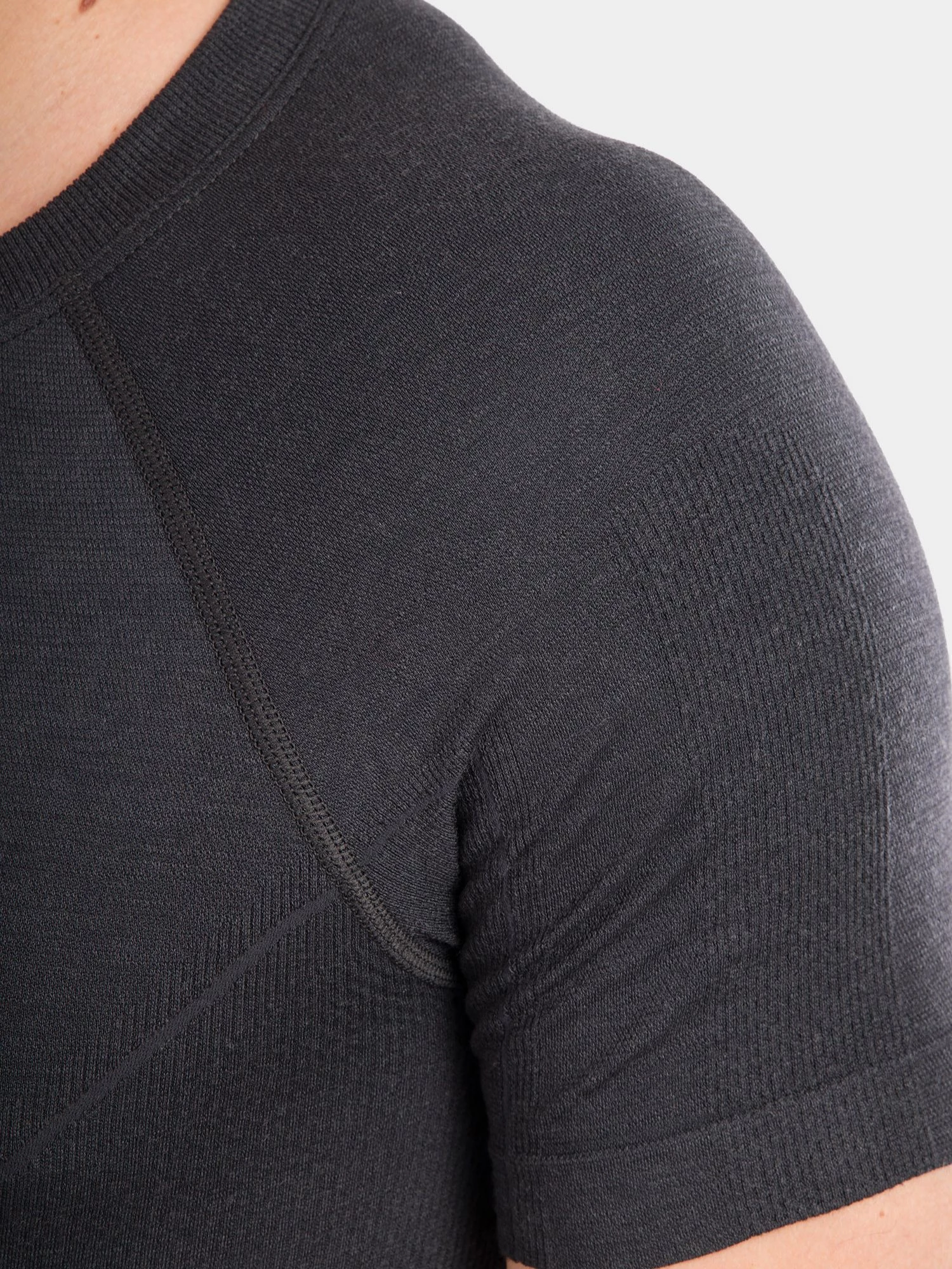 ACTIVE WOOL Férfi merinó gyapjú rövid ujjú felső - Grafit - Image 5