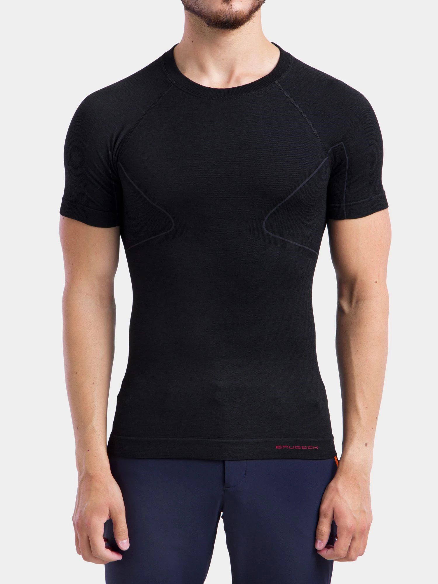 ACTIVE WOOL Férfi merinó gyapjú rövid ujjú felső - Fekete - Image 6