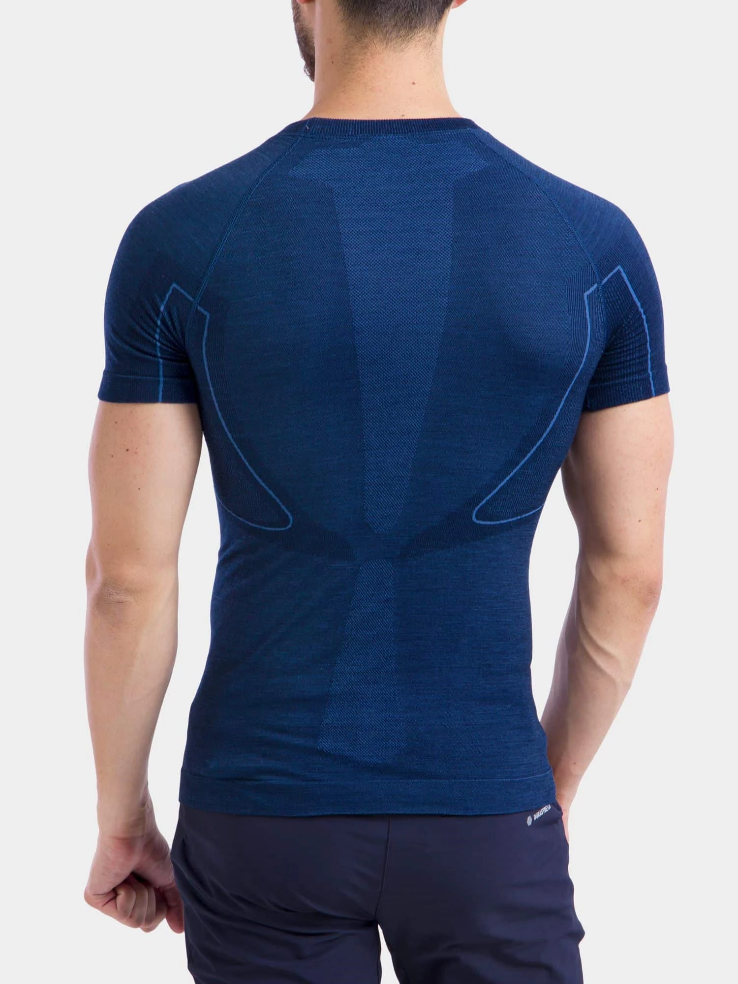 ACTIVE WOOL Férfi merinó gyapjú rövid ujjú felső - Sötétkék - Image 8