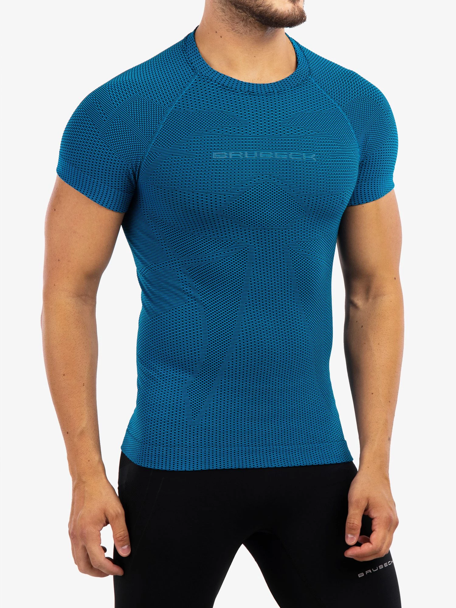 3D PRO Férfi rövid ujjú sportfelső - Kék - Image 6
