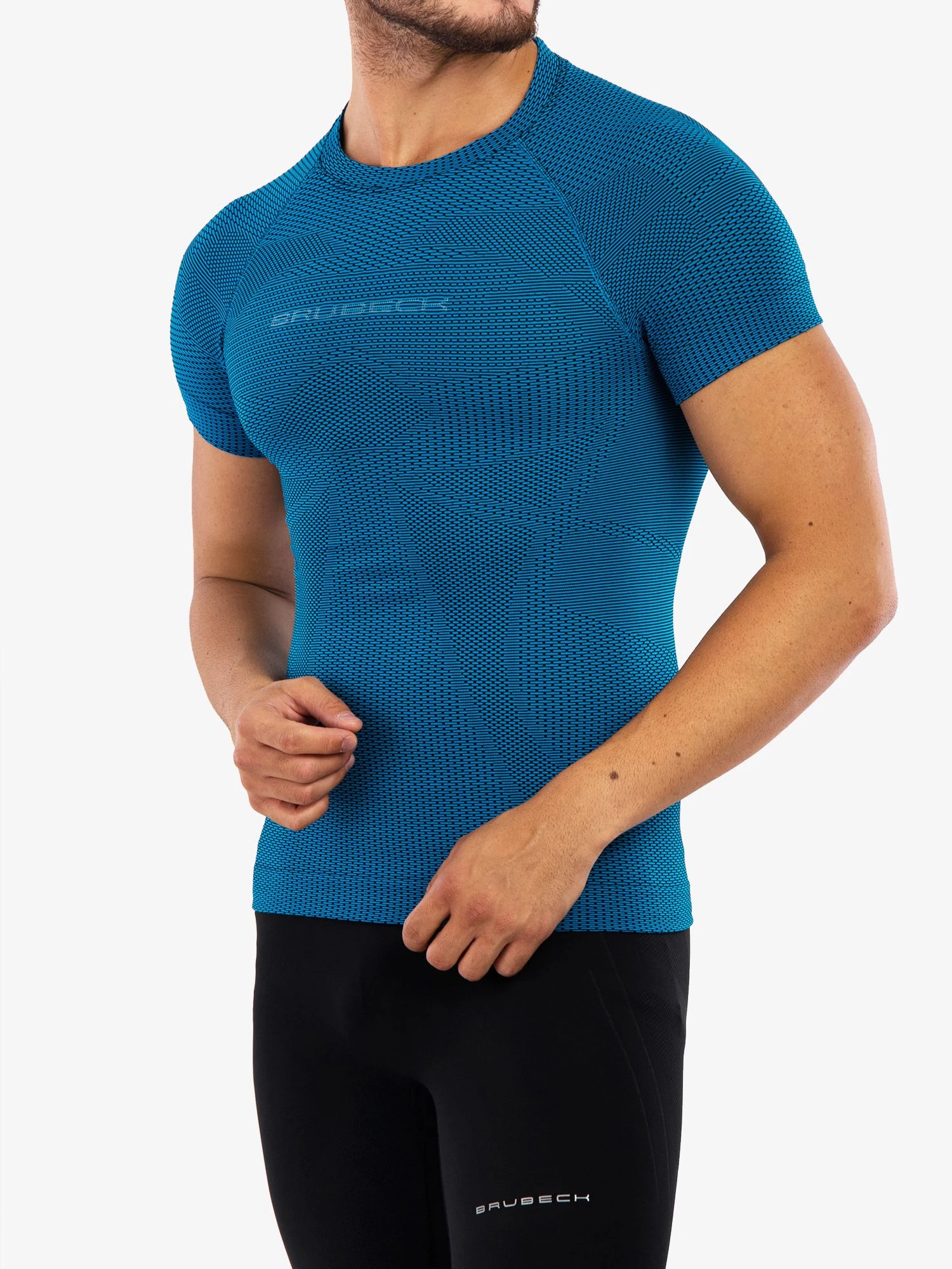 3D PRO Férfi rövid ujjú sportfelső - Kék - Image 7