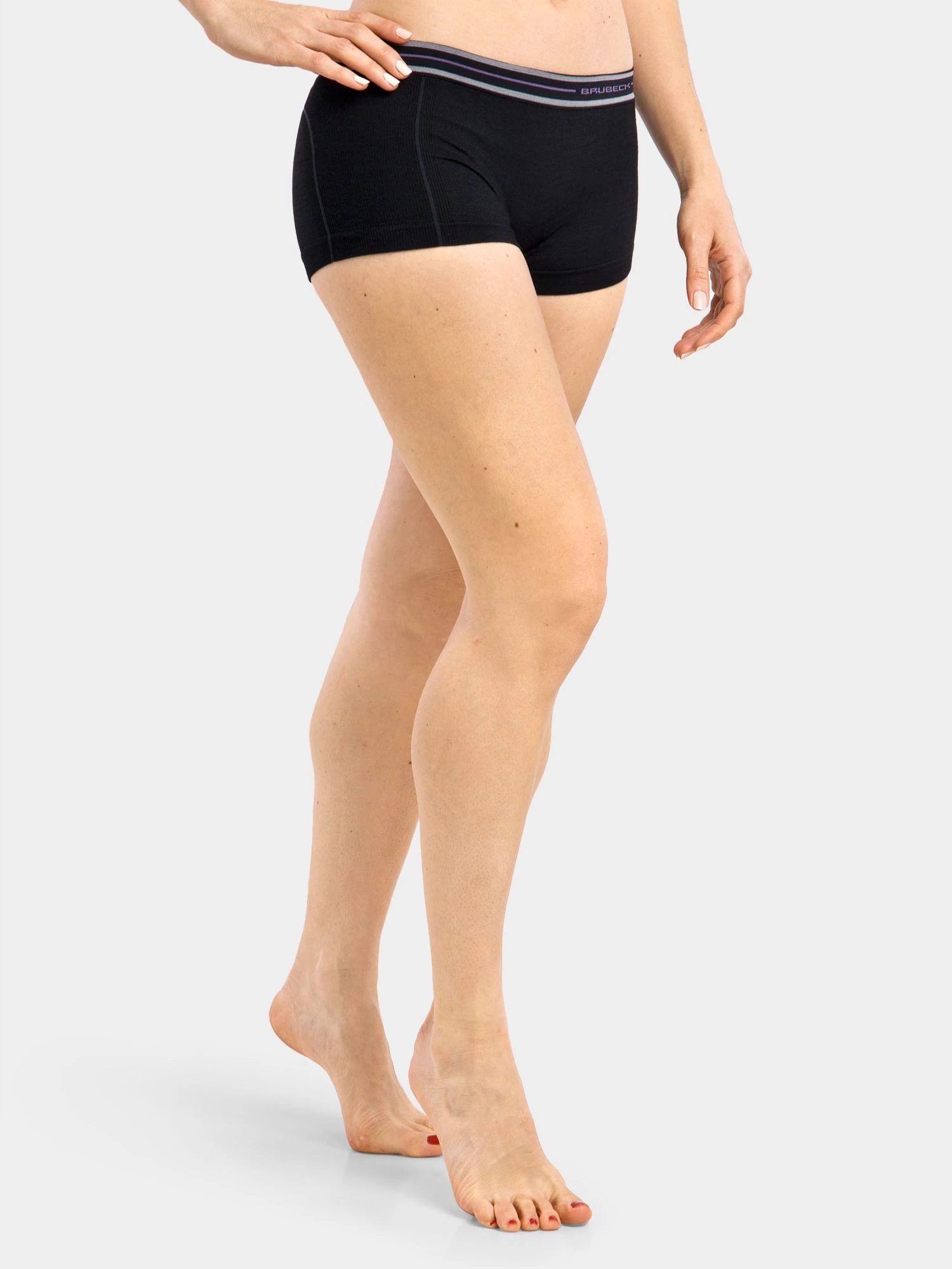 ACTIVE WOOL Női merinó gyapjú boxer - Fekete - Image 4