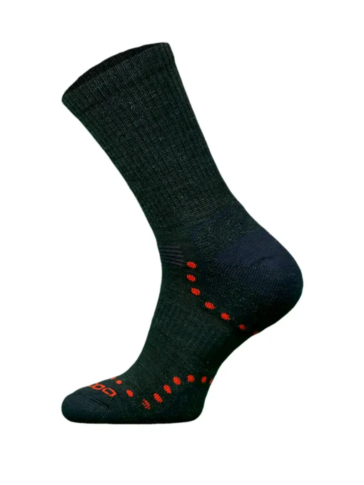 ALPACA OUTDOOR Merinó +alpaka gyapjú túrazokni - Fekete
