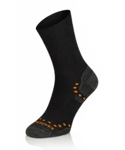 ALPACA OUTDOOR Merinó +alpaka gyapjú túrazokni - Fekete