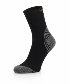 RUN COMPRESSION Kompressziós futózokni +ezüstion - Fekete