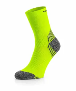 RUN COMPRESSION Kompressziós futózokni +ezüstion - Neonzöld
