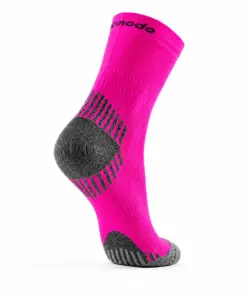 Alternative view of RUN COMPRESSION Kompressziós futózokni +ezüstion - Pink
