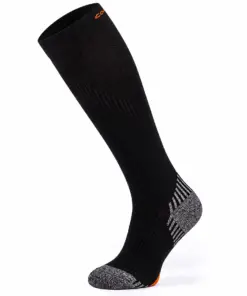 RUN COMPRESSION Kompressziós hosszú szárú futózokni +ezüstion - Fekete