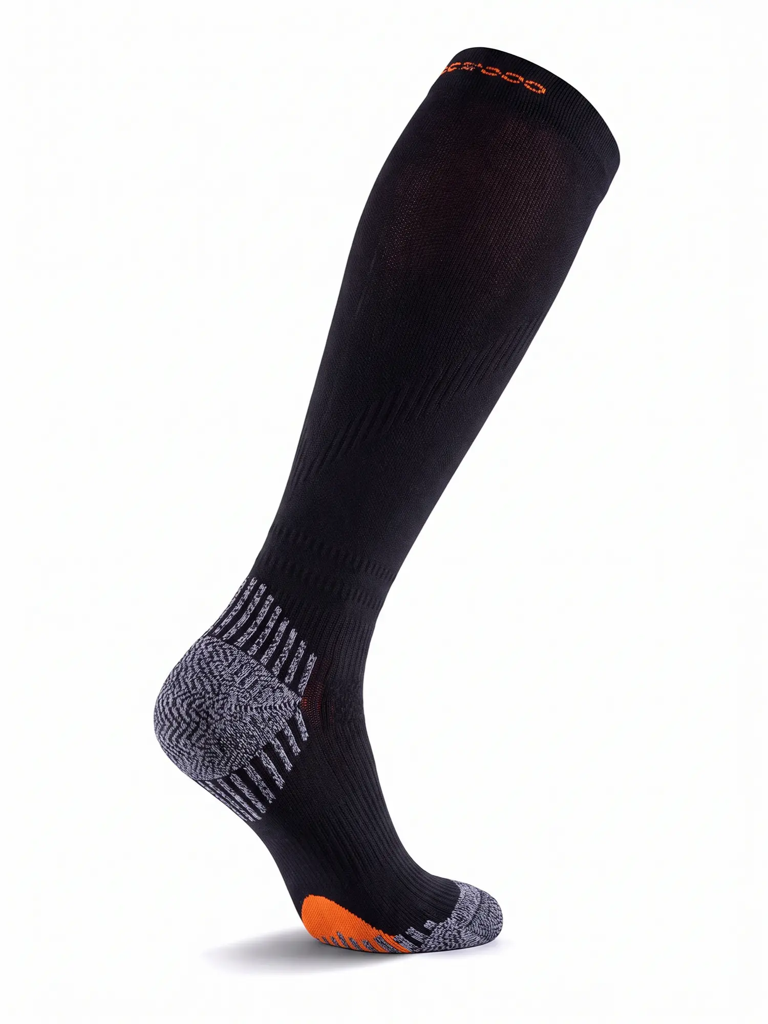 RUN COMPRESSION Kompressziós hosszú szárú futózokni +ezüstion - Fekete - Image 3