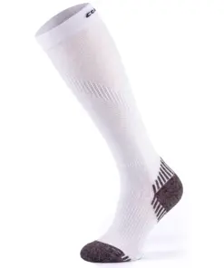 RUN COMPRESSION Kompressziós hosszú szárú futózokni +ezüstion - Fehér