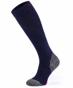 RUN COMPRESSION Kompressziós hosszú szárú futózokni +ezüstion - Sötétkék