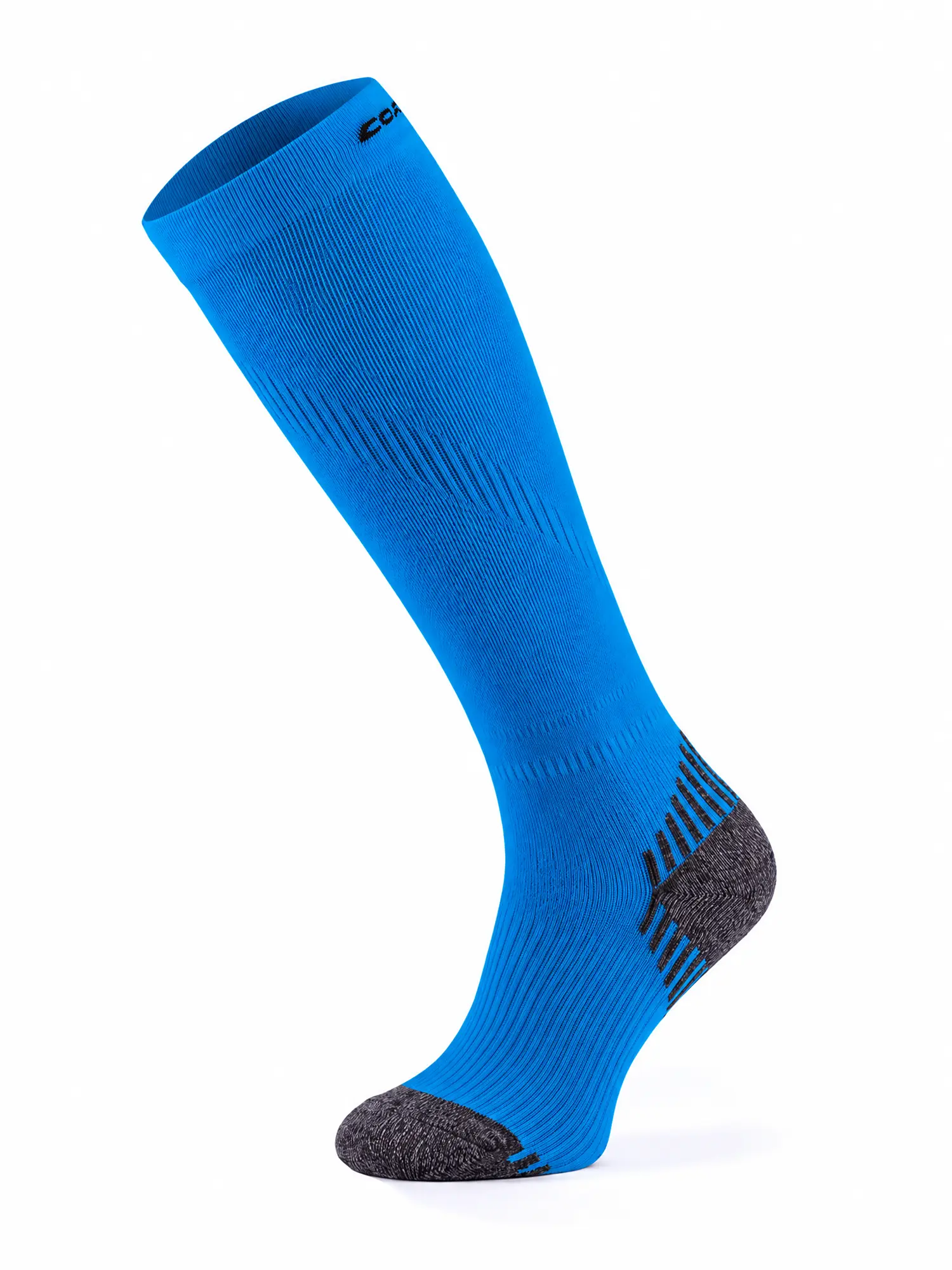 RUN COMPRESSION Kompressziós hosszú szárú futózokni +ezüstion - Kék