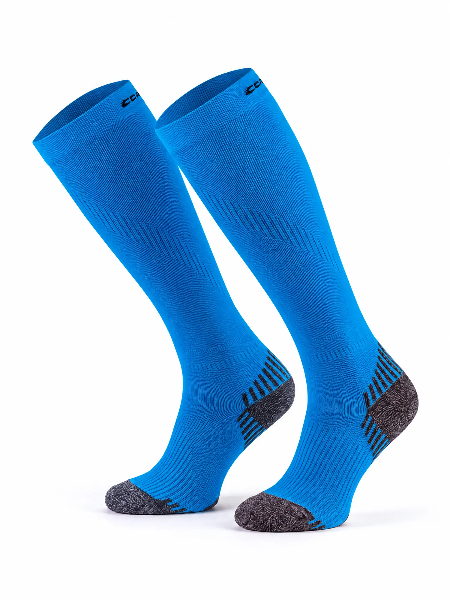 RUN COMPRESSION Kompressziós hosszú szárú futózokni +ezüstion - Kék - Image 5