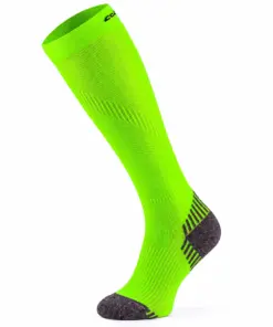 RUN COMPRESSION Kompressziós hosszú szárú futózokni +ezüstion - Neonzöld