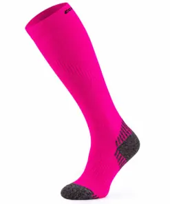 RUN COMPRESSION Kompressziós hosszú szárú futózokni +ezüstion - Pink