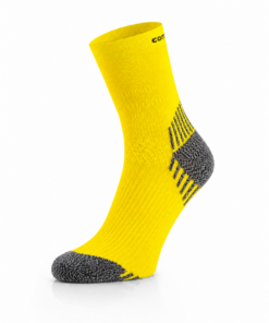 RUN COMPRESSION Kompressziós futózokni +ezüstion - Sárga