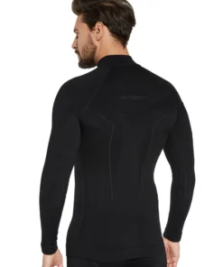 Alternative view of EXTREME MERINO Férfi merinó gyapjú cipzáras aláöltözet felső - Fekete