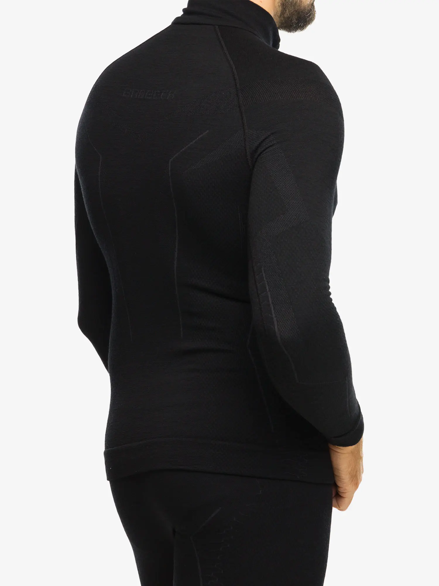 EXTREME MERINO Férfi merinó gyapjú cipzáras aláöltözet felső - Fekete - Image 6