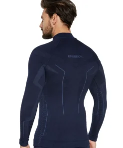 Alternative view of EXTREME MERINO Férfi merinó gyapjú cipzáras aláöltözet felső - Sötétkék