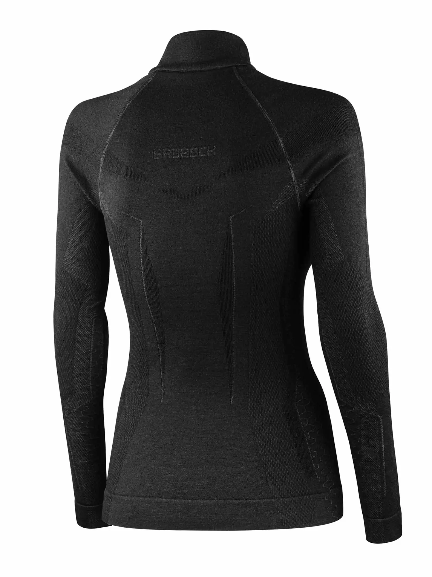 EXTREME MERINO Női merinó gyapjú cipzáras aláöltözet felső - Fekete - Image 10