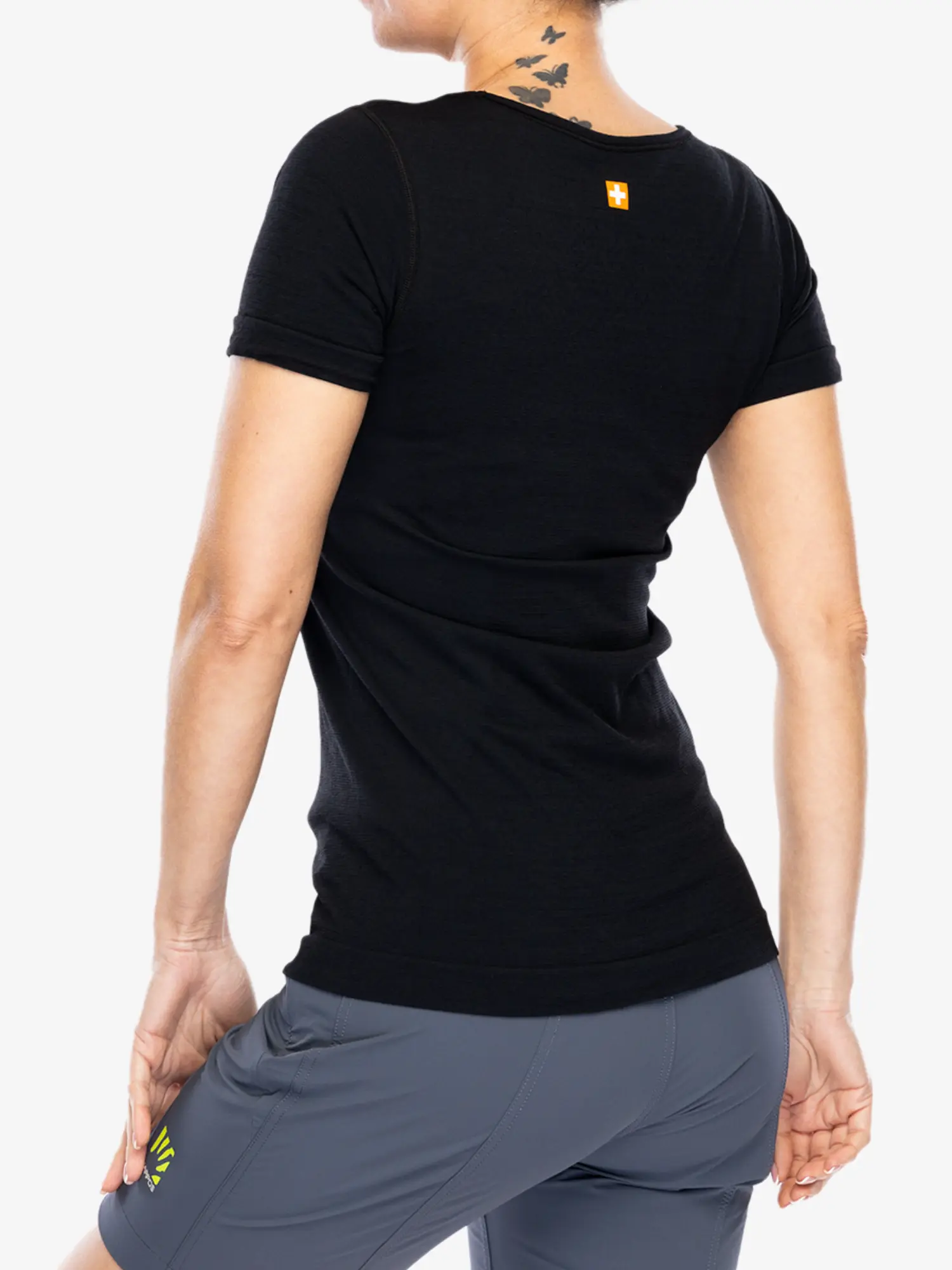 OUTDOOR WOOL PRO Női rövid ujjú merinó túrapóló - Fekete / Pink - Image 11