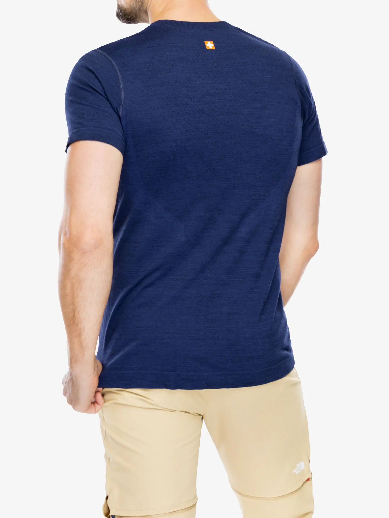 OUTDOOR WOOL PRO Férfi rövid ujjú merinó túrapóló - Sötétkék / Kék - Image 12