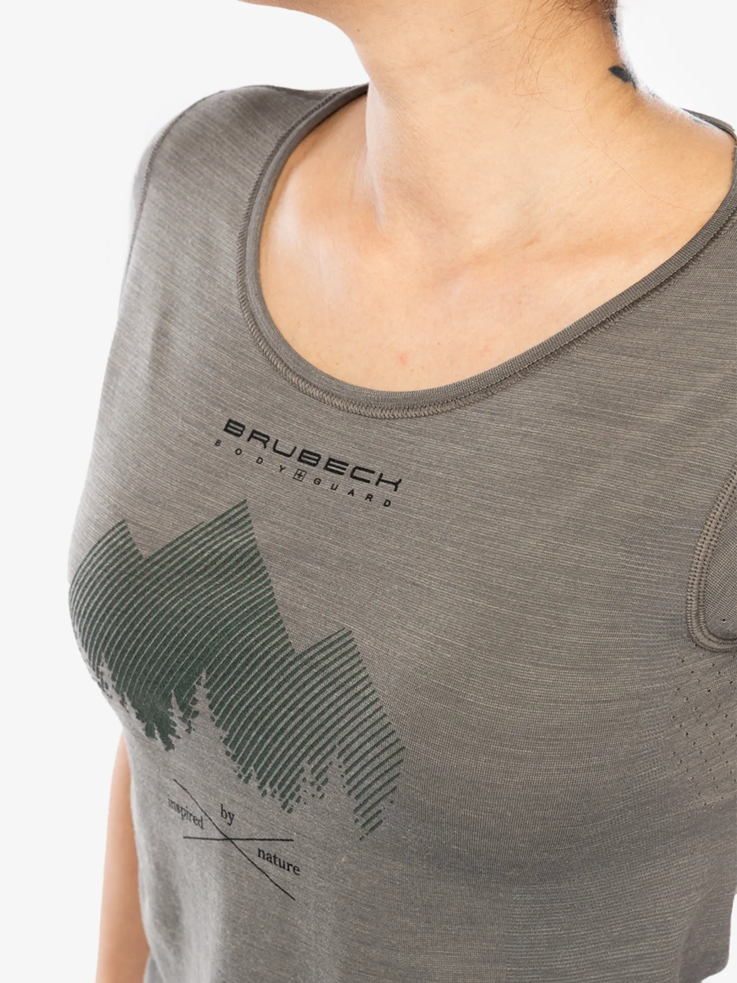 OUTDOOR WOOL PRO Női rövid ujjú merinó túrapóló - Szürke / Türkiz - Image 13