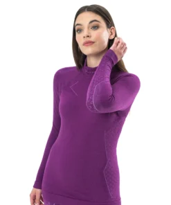 EXTREME MERINO Női merinó gyapjú aláöltözet felső - Bíbor