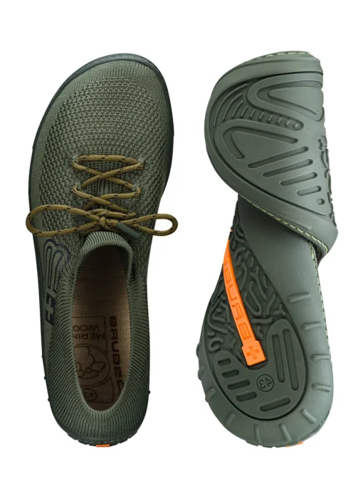 BAREFOOT 25' Férfi merinó gyapjú mezítlábas cipő - Khaki - Image 10
