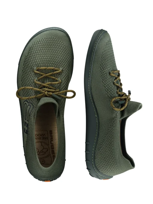 BAREFOOT 25' Férfi merinó gyapjú mezítlábas cipő - Khaki - Image 5