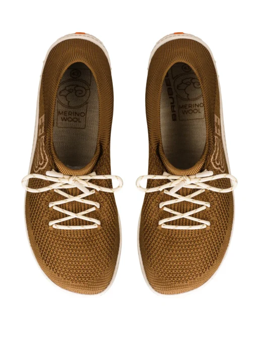 BAREFOOT 25' Férfi merinó gyapjú mezítlábas cipő - Barna / Krém - Image 6