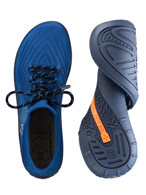 BAREFOOT 25' Női merinó gyapjú mezítlábas cipő - Kék / Sötétkék - Image 10