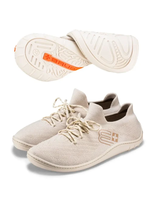 BAREFOOT 25' Női merinó gyapjú mezítlábas cipő - Krém