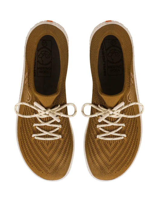 BAREFOOT 25' Női merinó gyapjú mezítlábas cipő - Barna / Krém - Image 6