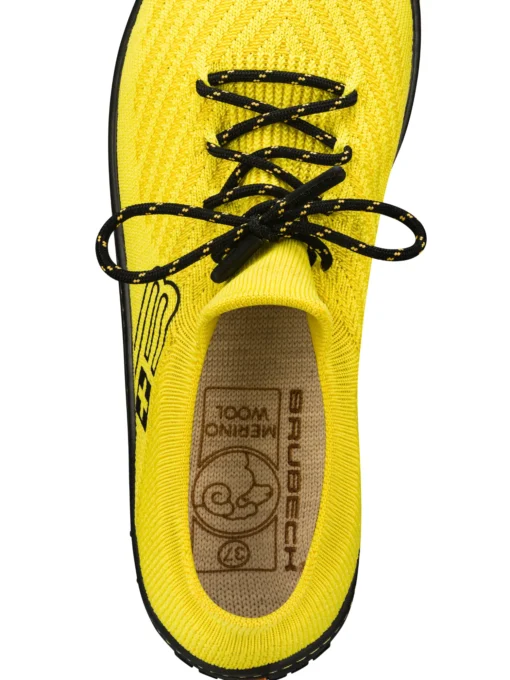 BAREFOOT 25' Női merinó gyapjú mezítlábas cipő - Sárga / Fekete - Image 8
