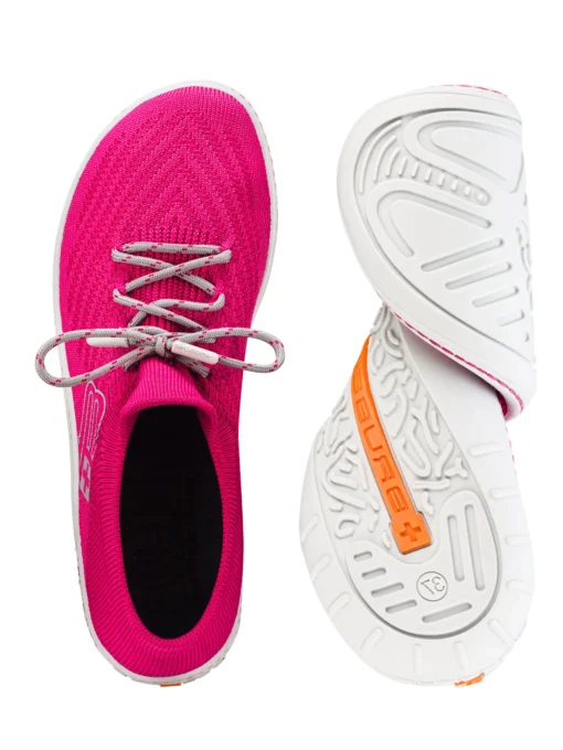 BAREFOOT 25' Női merinó gyapjú mezítlábas cipő - Pink / Világosszürke - Image 10