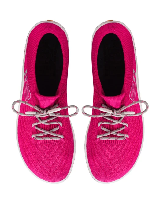 BAREFOOT 25' Női merinó gyapjú mezítlábas cipő - Pink / Világosszürke - Image 6