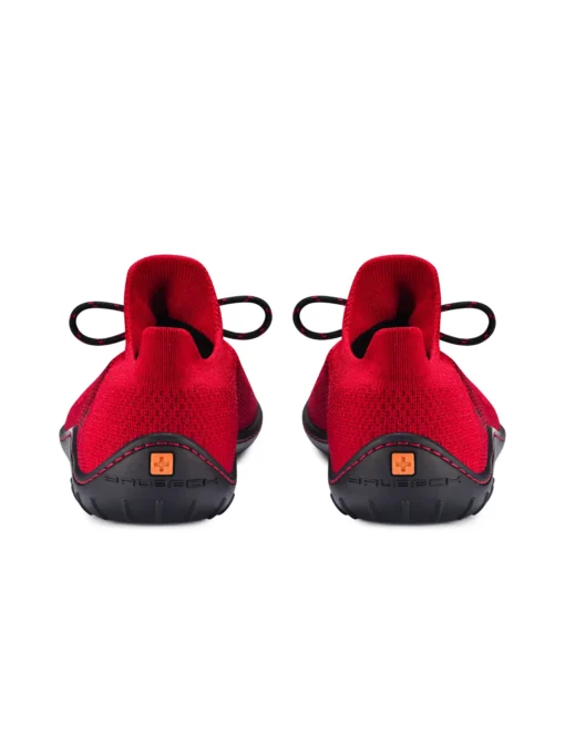 BAREFOOT 25' Női merinó gyapjú mezítlábas cipő - Piros / Fekete - Image 4
